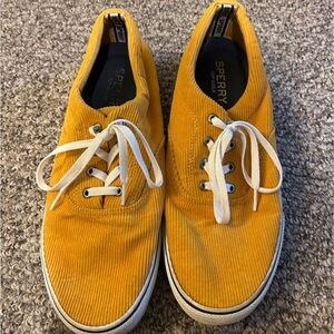 Sperry Men's Mustard Corduroy Tennis Shoes